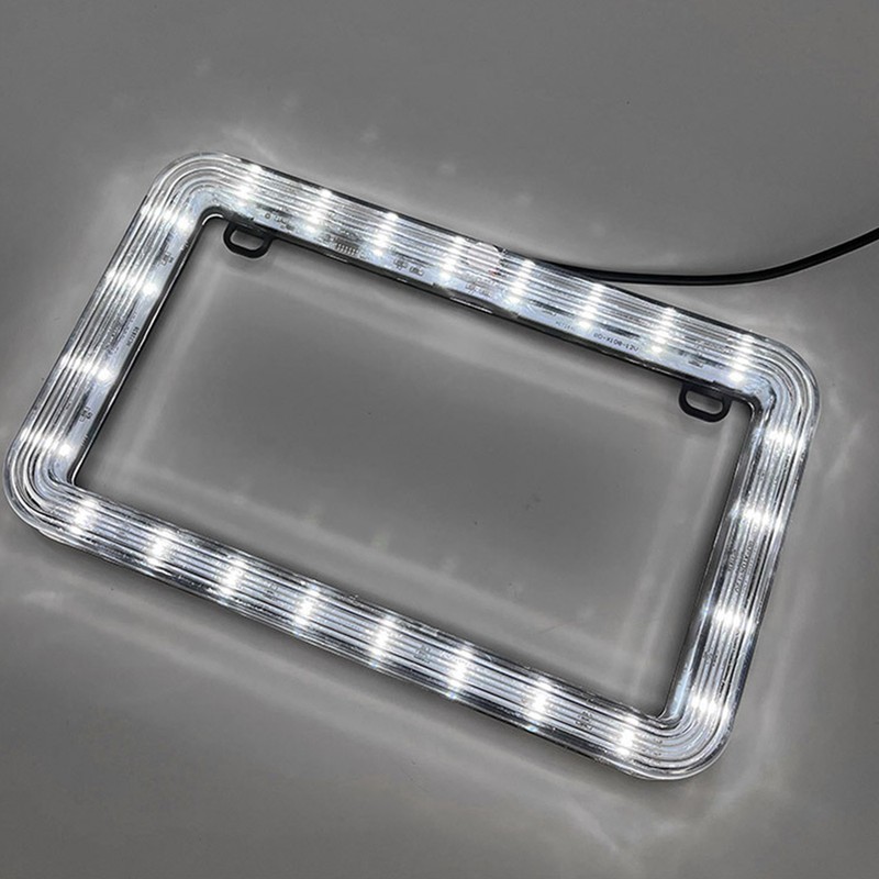 License Plate Frame Light LED Plate Holder Bracket 6W 12V
