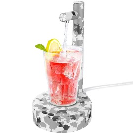 Desktop Water Dispenser for 5 Gallon Bottle, Mottinhill Portable Tabletop Electric Rechargeable Water Dispensers for 1-5 Gallon Jug, Blue Camouflage or White Camouflage in Random