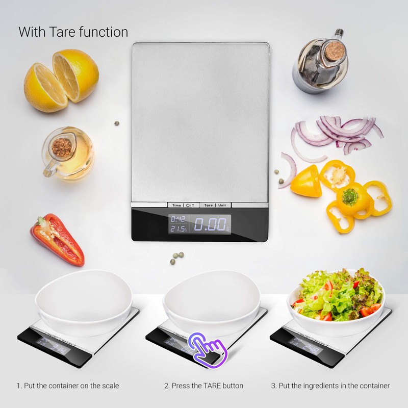 Venga! High precision Digital Kitchen Food Scale, weighs up to