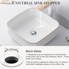 Bathroom Sink Plug with Hair Strainer, Universal Pop Up Drain