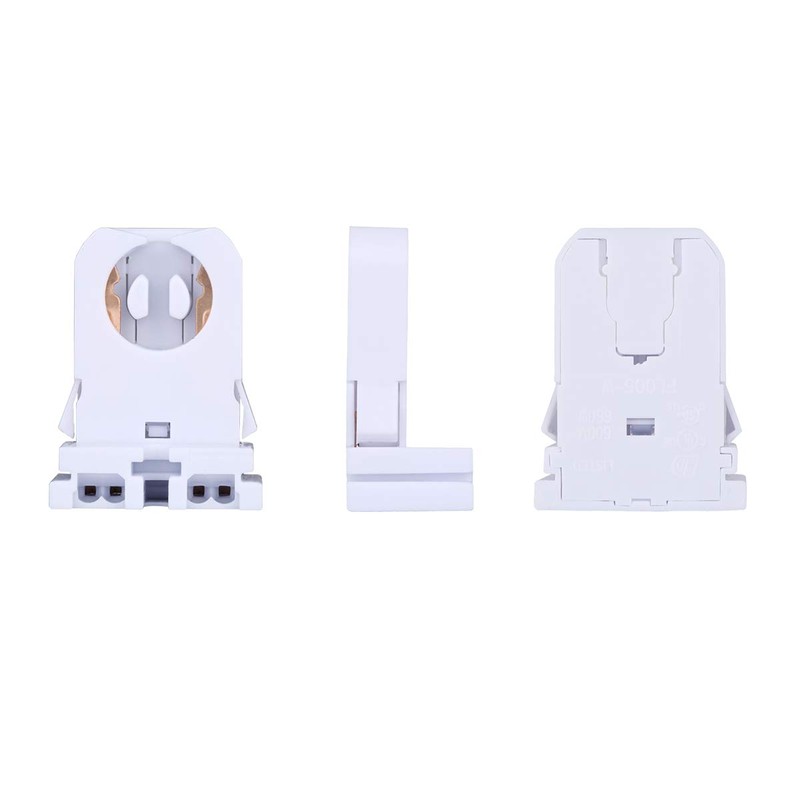 G13 T8 Bi-pin Socket Tombstone Lamp Holder Non-shunted Turn Type
