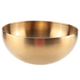 Lobamop Large Capacity Stainless Steel Salad Bowls Korean Soup Rice Noodle Ramen Bowl Kitchen Food Container,Gold,20X9CM