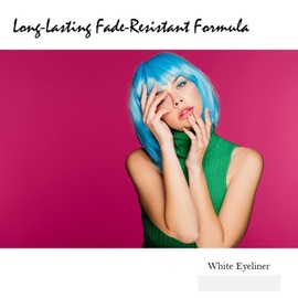 Beauty Spot (12pcs) Nabi Retractable Waterproof Eyeliner Pencil - Long Lasting Fade Resistant Formula - Quick Makeup Remover (White)