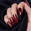 Pretty Diva Christmas Red Chrome Nail Powder, Red Nails Chrome