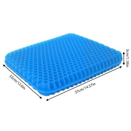 1Pc Honeycomb Gel Seat Cushion With Free Cloth Cover, Pressure Relief Cushion For Office Chair, Car Seat, & Wheelchair (Breathable)