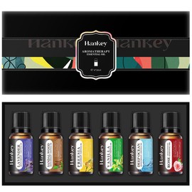 Essential Oils Set, Starter Kit Oils for Diffusers for Home, Aromatherapy Oils Gift Set 6 * 10 ml - Rose, Lavender, Freesia, Deep Ocean, Sandalwood, Vanilla for Any Occasion