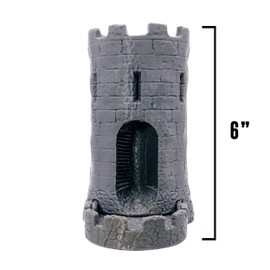 STAHLHAMMERS Dice Tower & Tray for Rolling and Randomizing Dice for DND, Pathfinder, and Other D&D RPG Roleplaying Games with Storage Compartment