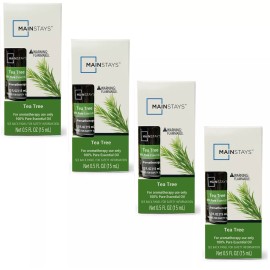 Mainstays 4 Mainstays Tea Tree 100% Pure Essential Oil Aromatherapy Use Only Each 0.5 oz