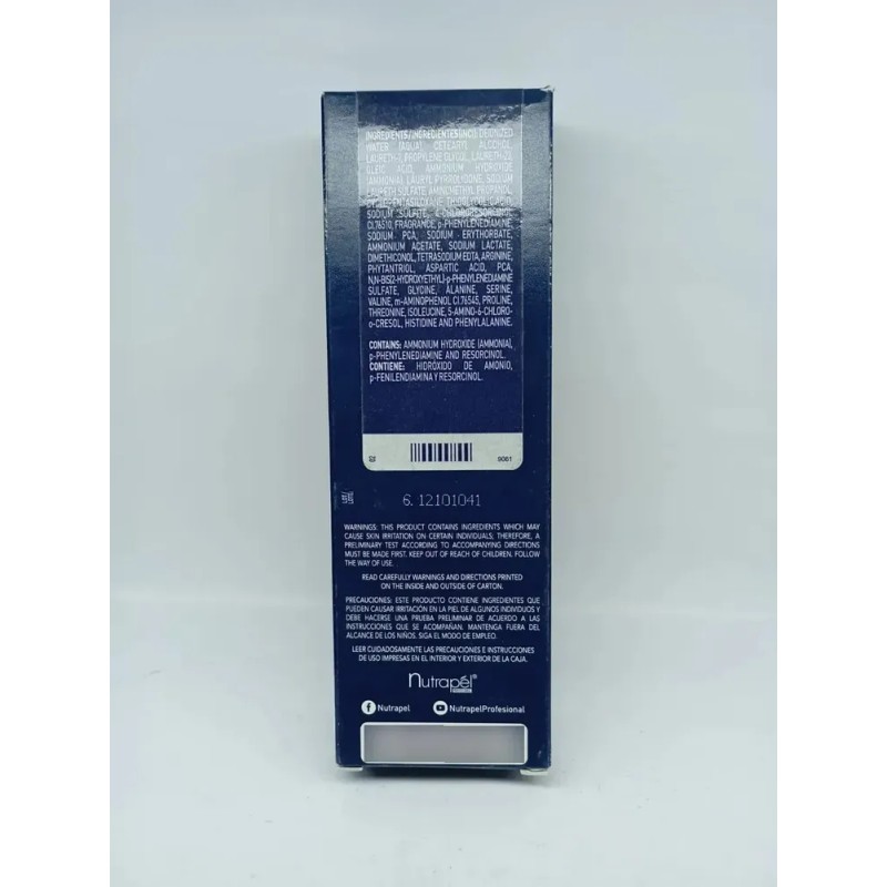 Tintes Keracolor Gama Cenizos Nutrapel 2 Tubos 50 Gr C/u