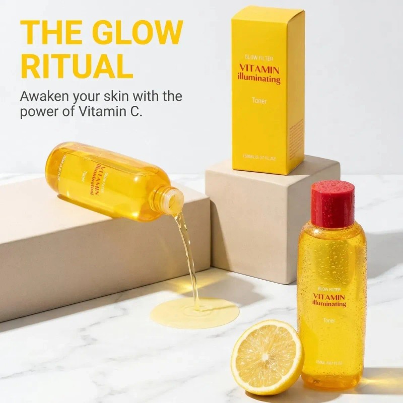 Tónico Vitamina Niacinamida 150ml 2 Pzas, Iluminador Piel