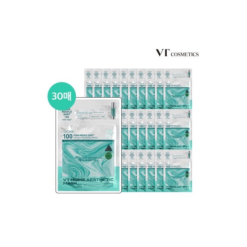 VT Cosmetics [TV상품](VT) 브이티 PDRN 리들샷 하이드로겔 마스크 (총 30매)