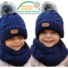 Alur Children's Unisex Beanie with Loop Scarf Set Winter Hat