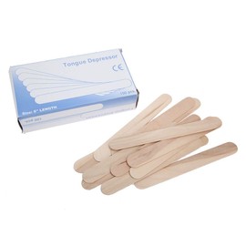BNP Tongue Depressors 100 Count Large Wax Sticks Natural Wooden Spatulas Wax Applicator Sticks 6 x 0.7 Inches Wax Spatula Salon Supply