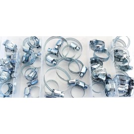 Goliath Industrial Tool 40pc GOLIATH INDUSTRIAL HCA40 STEEL HOSE CLAMP ASSORTMENT WORM DRIVE