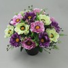 Just Because Flowers Artificial Grave Flower Arrangement with Pink and