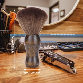 WhaleO Nackenpinsel Haarpinsel Friseur Rasierpinsel Friseur Pinsel Friseur Bürste Nackenpinsel Friseur für Salon Hals Staubwedel Bürste, Friseur Zubehör