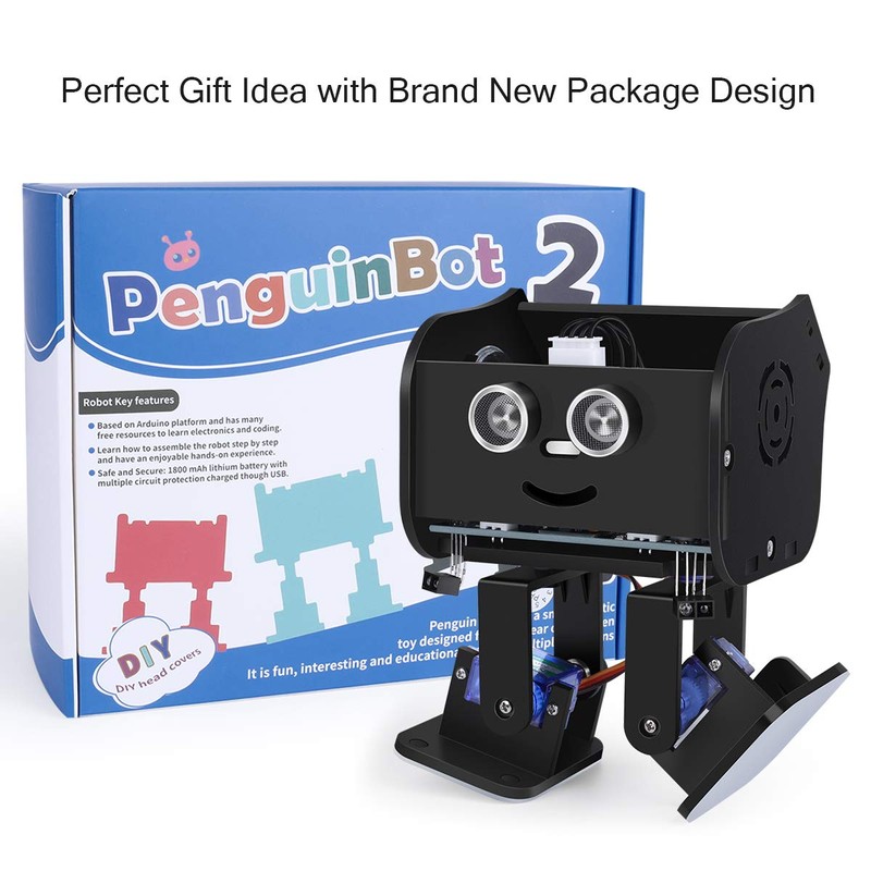 ELEGOO Penguin Bot Biped Robot Kit for Arduino Project with