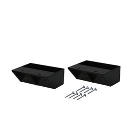 Heian Shindo Industries LABRICO DXK-2 DIY Storage Parts 2 x 4 Shelf Holders Single Matte Black 2 Pieces