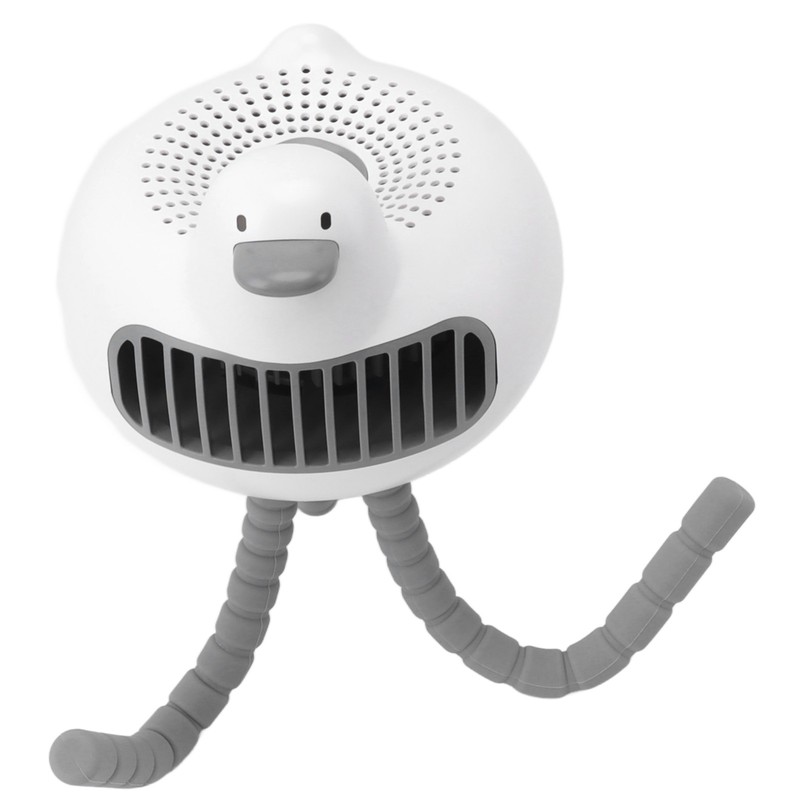 Portable Stroller Fan Low Noise Duck Shape Cute 2 Power