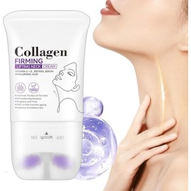 Crema Reafirmante de Cuello, Reafirmante de Cuello con Masaje de Rodillos 2 en 1, Crema y Escote con Niacinamida y cido Hialurnico, Para una piel...  