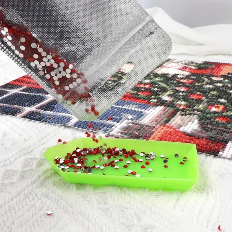 SOFPLATE 50Pcs Diamond Art Bead Bags Silver Jewellery Ziplock Bags