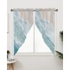 Chees D Zone Beach Swag Curtain,Ocean Coastal Valance Rod Pocket