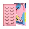 False Eyelashes Multipack - 6 Pairs Fluffy Wispy Lashes, Natural