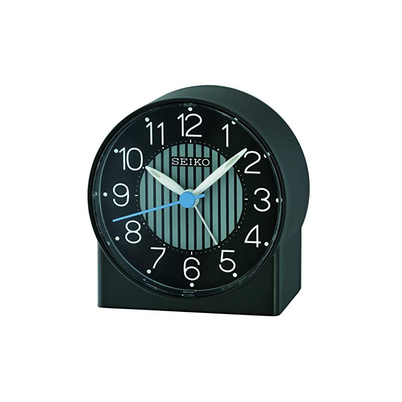 Seiko Asami Bedroom Alarm Clock, Black