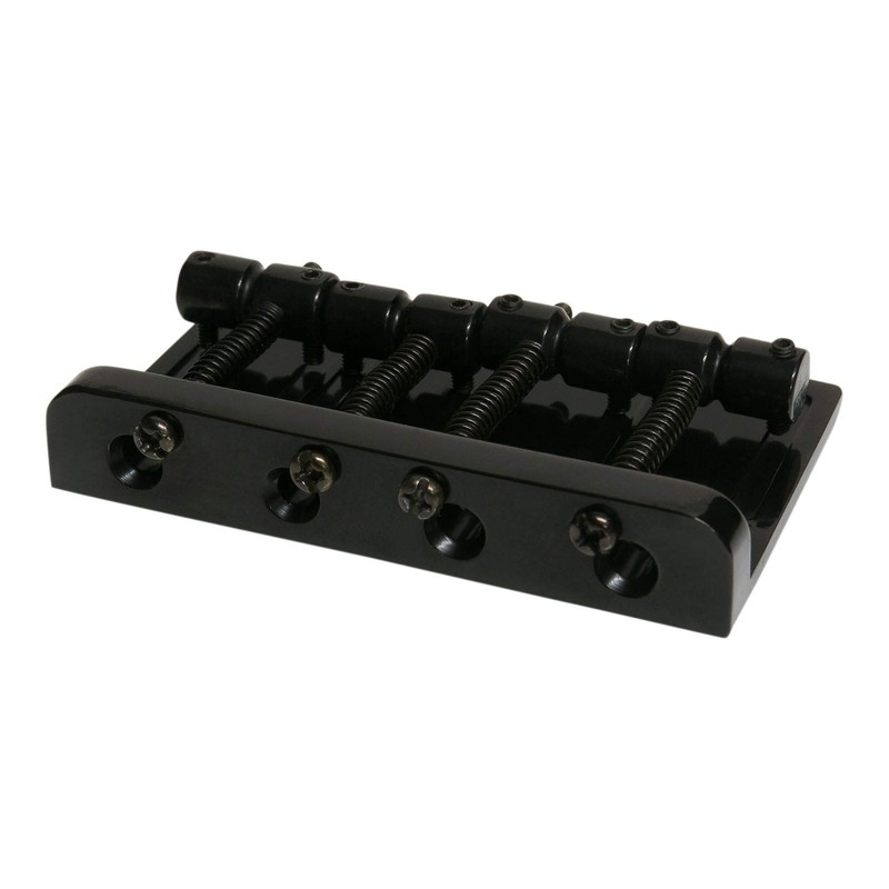 4 String Bass Guitar Bridge - Dual Load BB101 Black