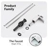 Faustina Wide Open Spout Waterfall Bathroom Faucet Single Handle,Single Hole