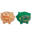 Color-Me! Ceramic Bisque Pig Banks (Pack of 12)