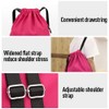 RITUEXCESS Drawstring Backpack Sports Gym Bag with Shoe Compartment, Women