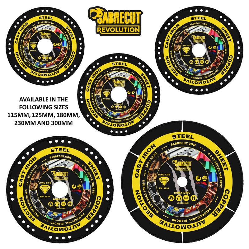1 x SabreCut VBSC180ME 180mm (7 inch) x 22.23mm Bore