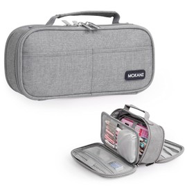 MOKANI Large Pencil Case, Big Capacity Pencil Cases for Girls Boys, Stationery Storage Handheld Pen Bag Pouch Aesthetic Exam Pencil Organiser for High School Office Kids Students Teens Women Adults