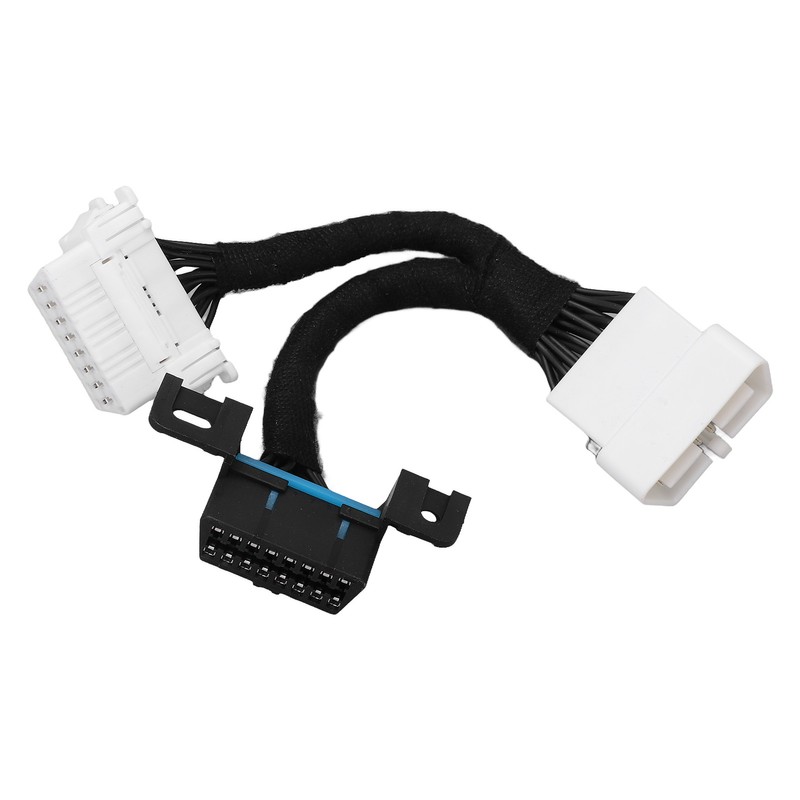 0.15m 16Pin OBD2 Splitter Extension Y Cable Male to Dual