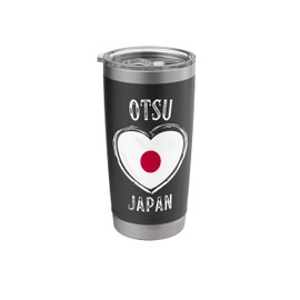 Japan Flag Heart Otsu City Stainless Steel Insulated Tumbler