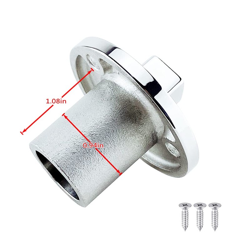 Stainless Steel Boat Garboard Drain Plug Fits 1" Hole