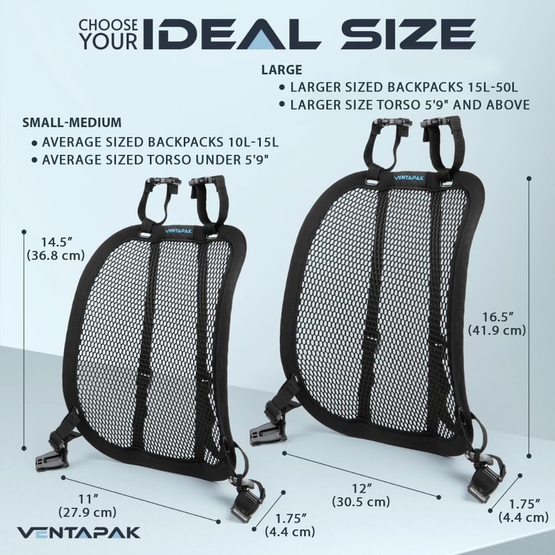 VentaPak Lightweight Ventilation Backpack Spacer - Support Ventilation Frame for