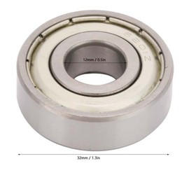 10 Piezas 6201z Rodamientos de Acero Rodamiento Rígido de Bolas Rodamientos de Sello de Doble Escudo Rodamientos de Patineta de Rodillos de 12 Mm para Cajas de Cambios,