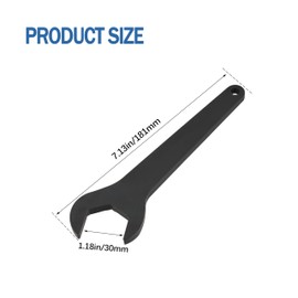 Rifatrio 30mm Service Wrench/Mechanics Wrench, Longest Lasting Wrenches Available With Thin Forged Design and Satin Finish 30 ° Opening Design (2 pcs)