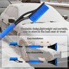 2-in-1 Extendable Car Snow Brush, Ice Scraper Car with Broom,