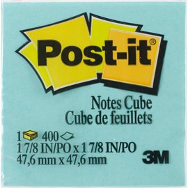 Post-It Sticky Notes Cube Pad 2"X2"-Pink Wave W/400 Sheets