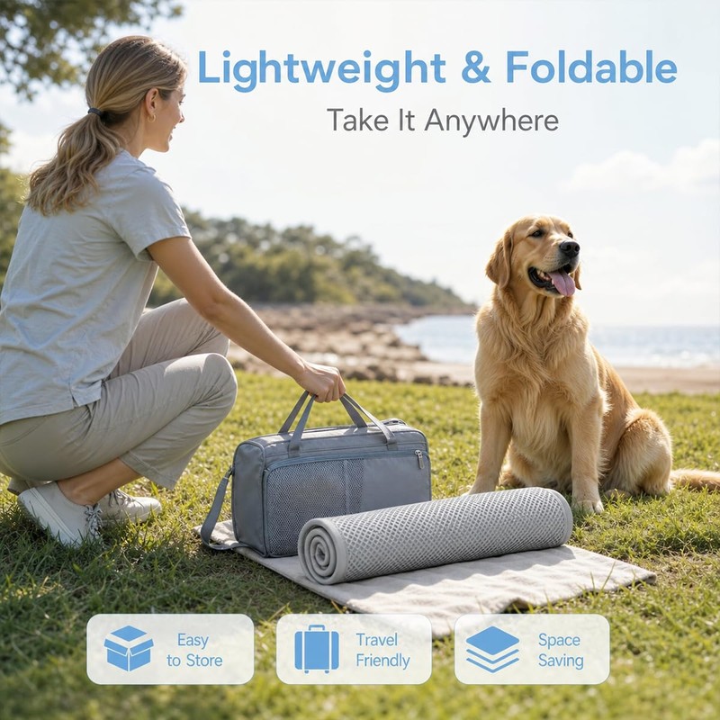 QUIXETH Pawlab Cooling Mat for Dogs, Reusable Pet Cooling Pad,