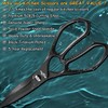 SUCCFLY Kitchen Scissors for Food，Premium Kitchen Shears Heavy Duty，8.8″Ultra Sharp