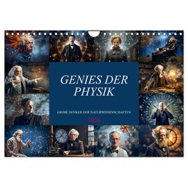 Genies der Physik (Wandkalender 2026 DIN A4 quer), CALVENDO Monatskalender