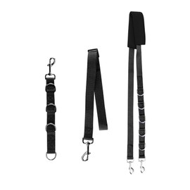 Faderr Dog Grooming Belly Strap Band Adjustable Bathing Restraint Loop Noose Nylon Cat Washing Lead bath for Puppy Kitten Small Medium Cats Dogs Hair Cutting Washing Grooming (Black)