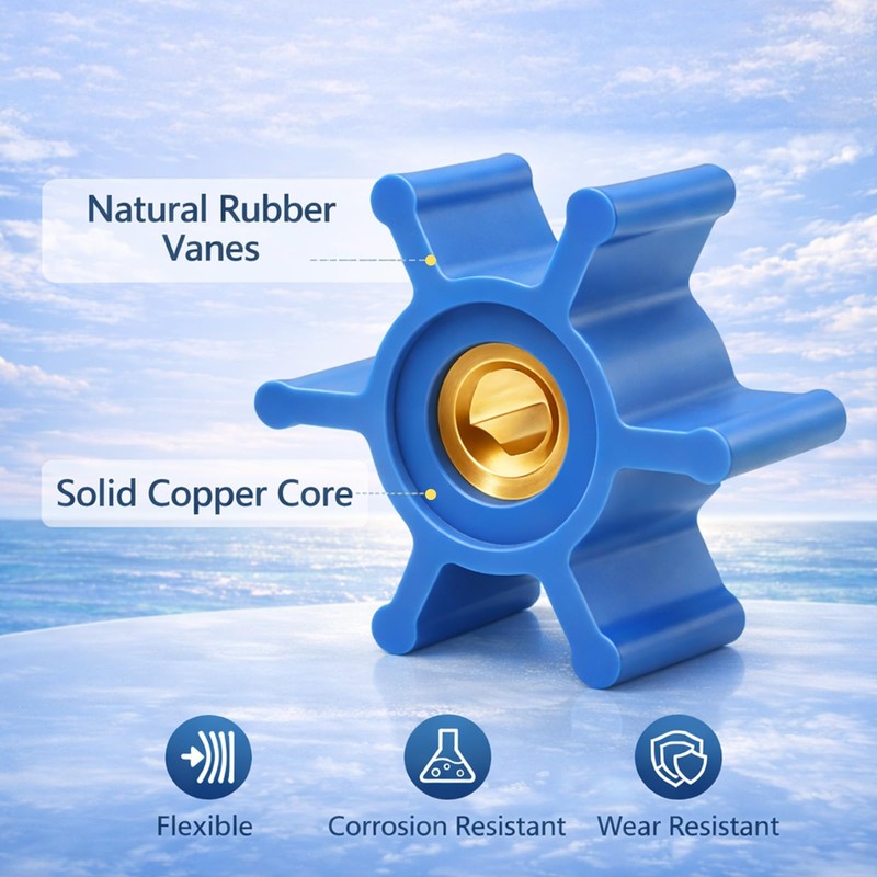 RUHUALIFE Rubber Impeller & Seal Kit Compatible with Milwaukee M18