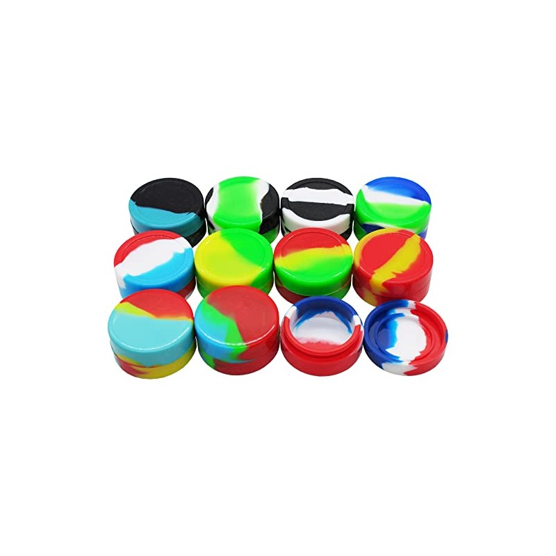 KUVIS 26ml Silicone Wax Container Non-stick Concentrate Jars with Round