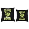Lima Bean Funny Planting Vegetable Seeds Throw Pillow