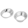 2pcs Car Front Fog Light Lamp Cover Trim Ring ABS